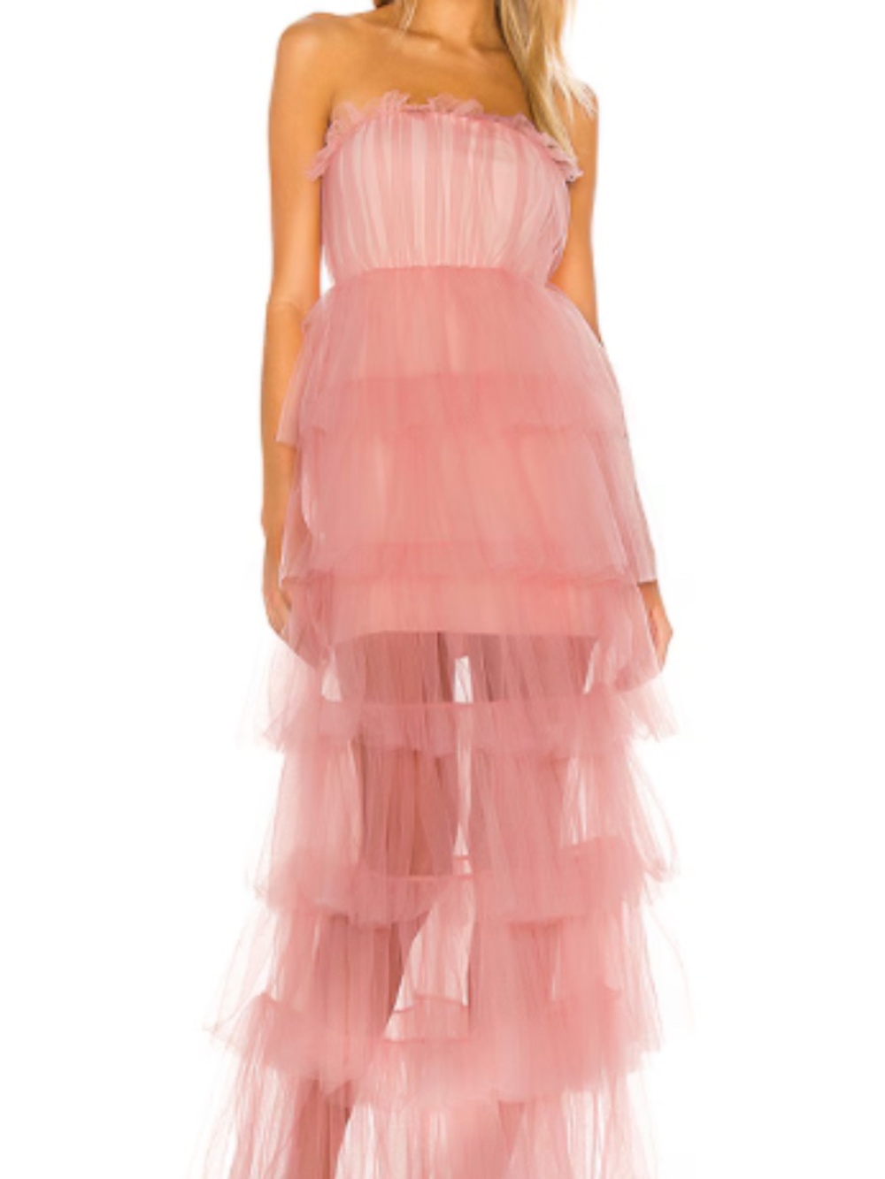Lovers + Friends Bobbit Gown in Blush